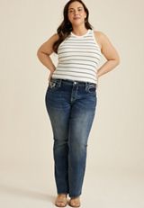 Plus Size Vigoss&reg; Heritage Boho Mid Rise Bootcut Jean, C258, small