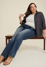 Plus Size Vigoss&reg; Heritage Boho Mid Rise Bootcut Jean, C258, small