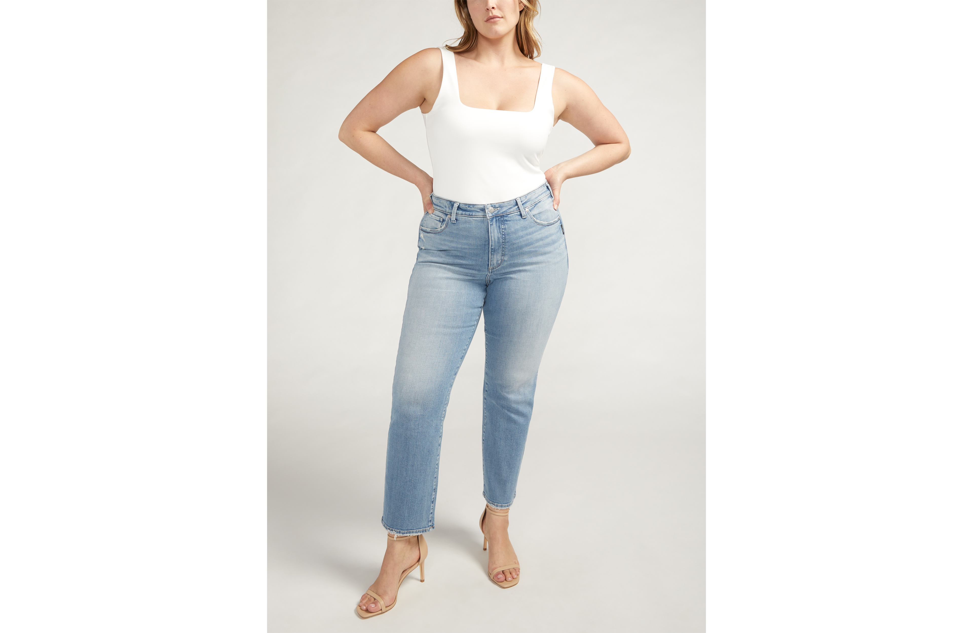 Plus Silver Jeans Co.® Isbister High Rise Ankle Straight Jean