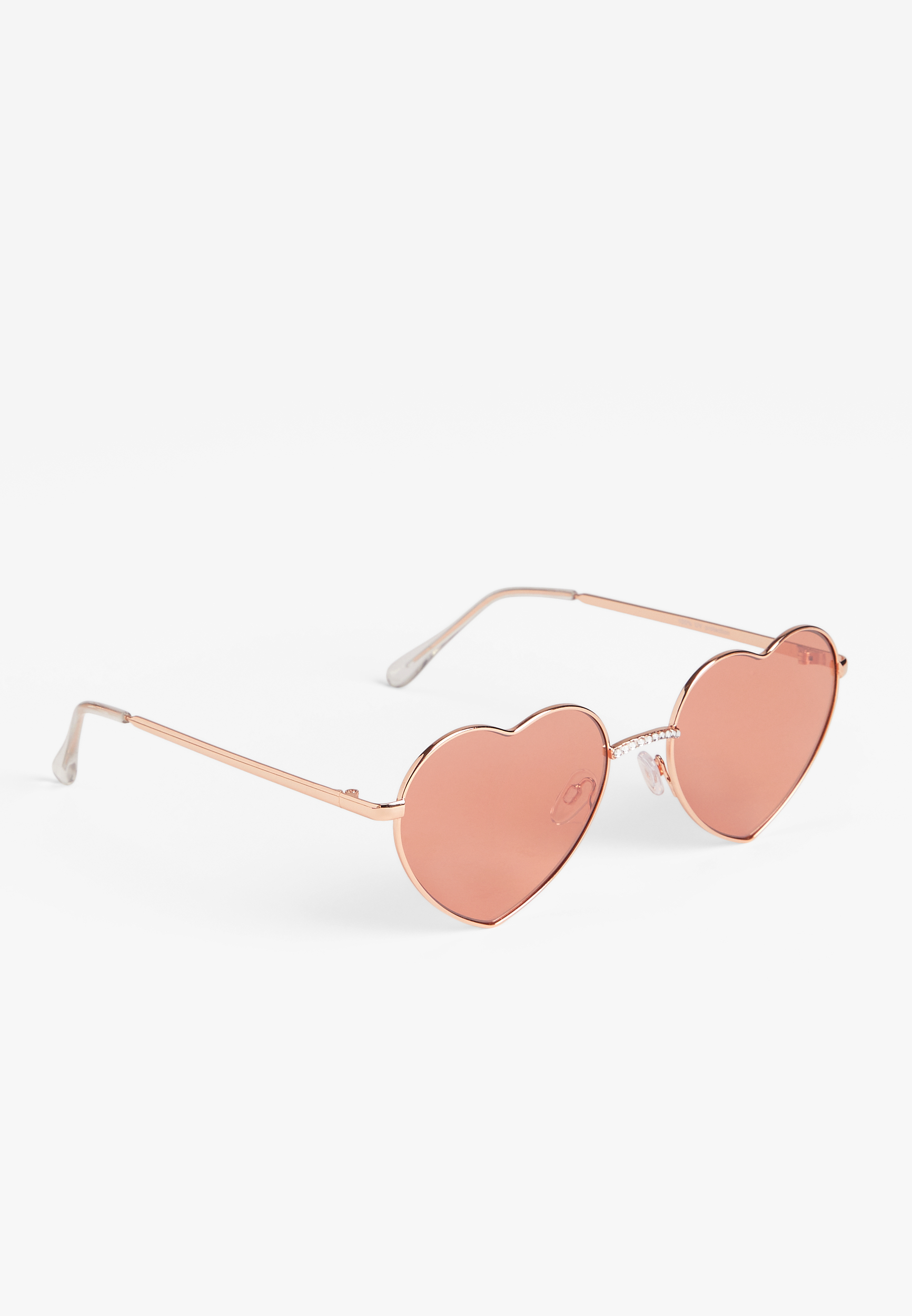 Heart-Shaped Rose Gold Sunglasses Heart Rose Gold Lens Wholesale Bulk Sunglasses - Frontier  main image 3