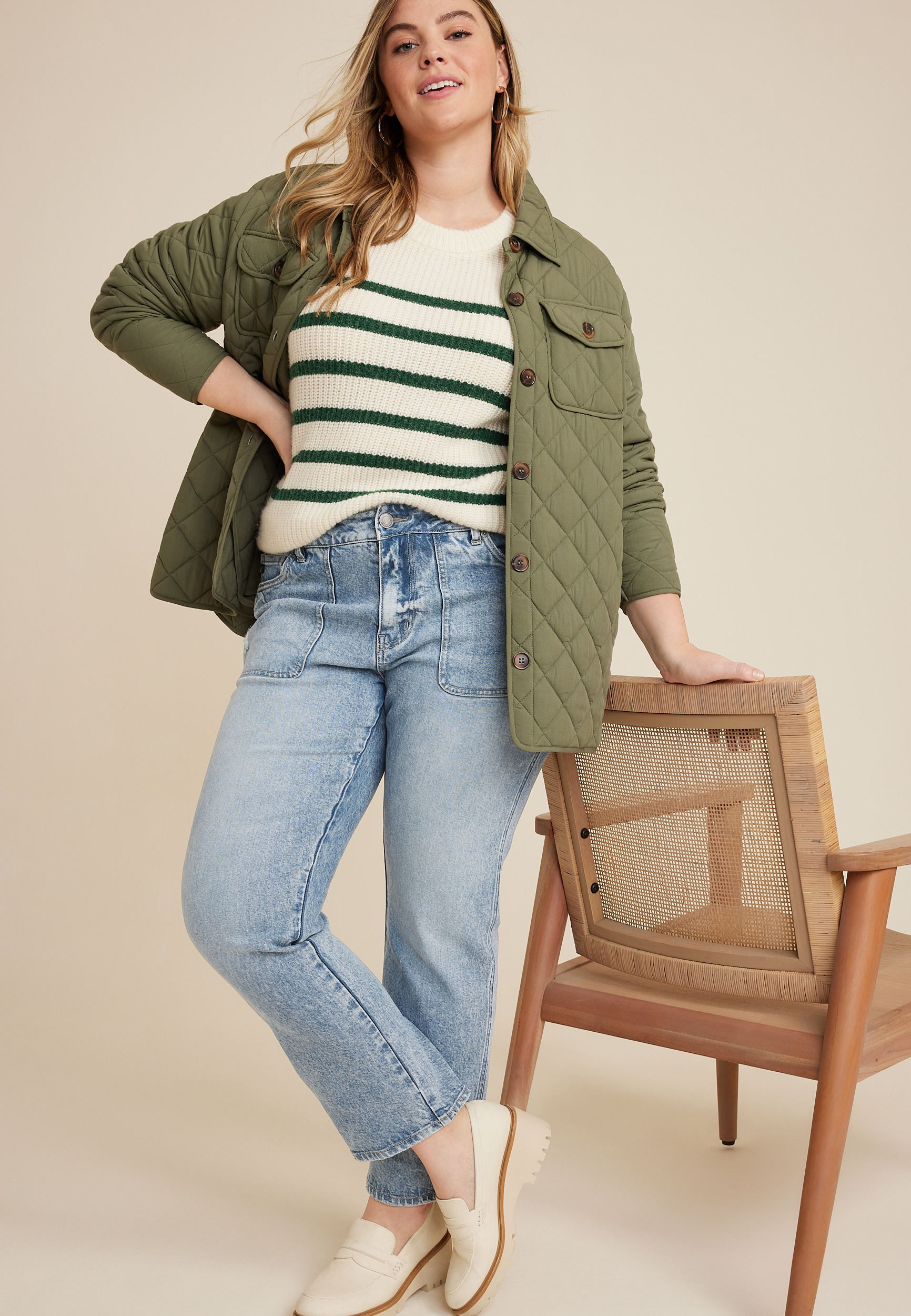 Plus Size KanCan&trade; High Rise Porkchop Pocket Straight Jean, C2806, large