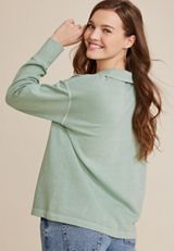 Johnny Collared Pullover Sweatshirt, C9312, small