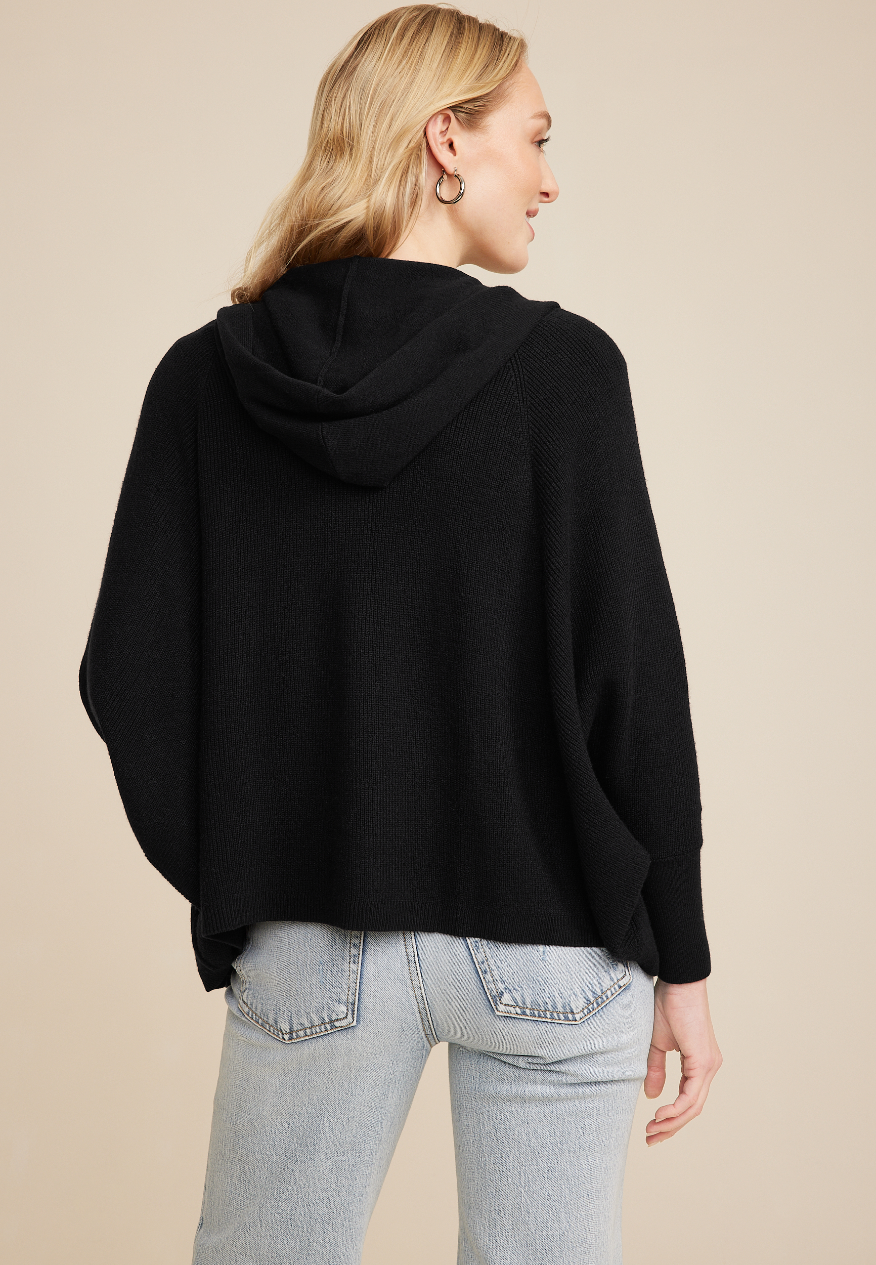 Hooded Cocoon Cardigan