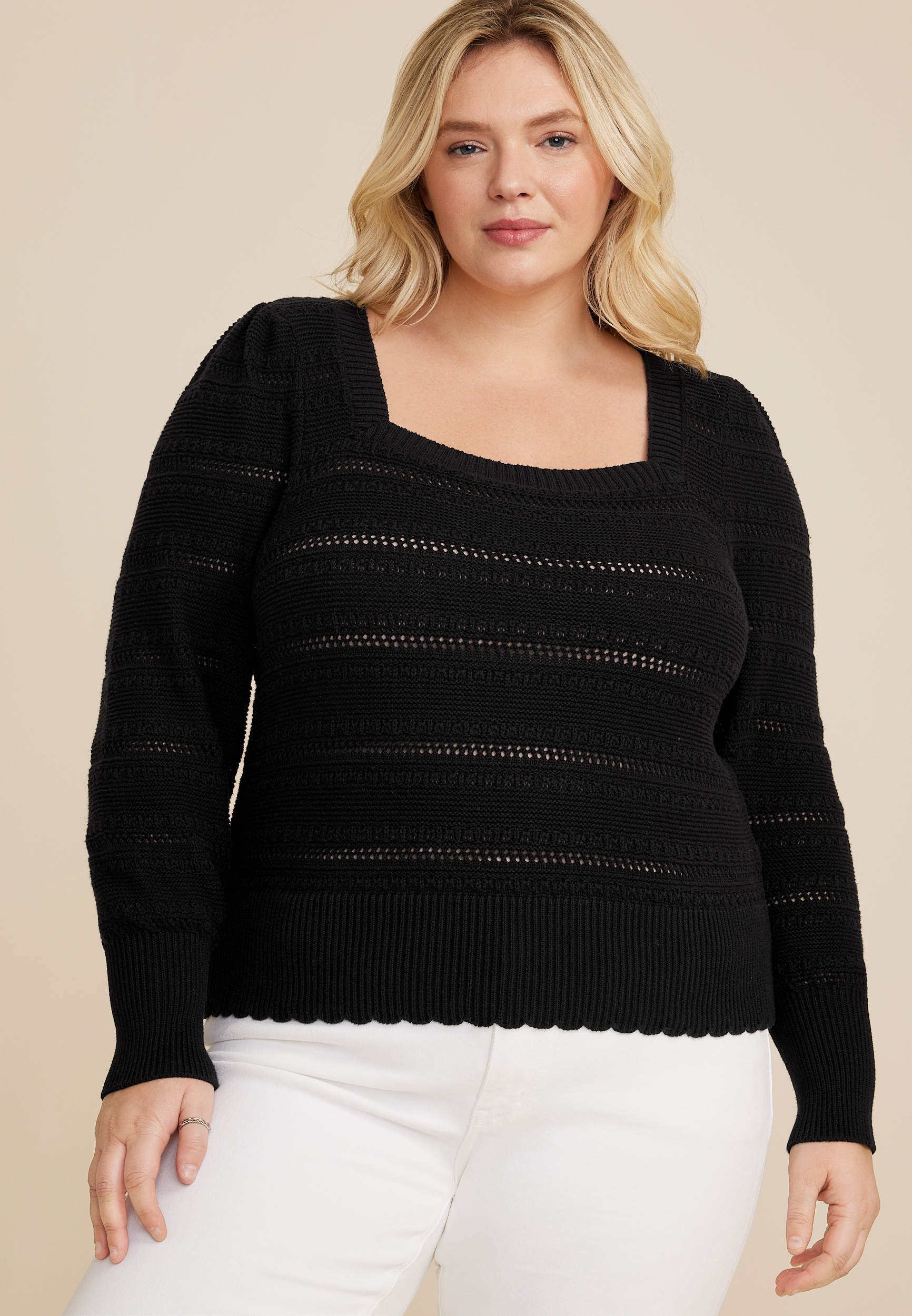 Maurices plus shop size sweaters