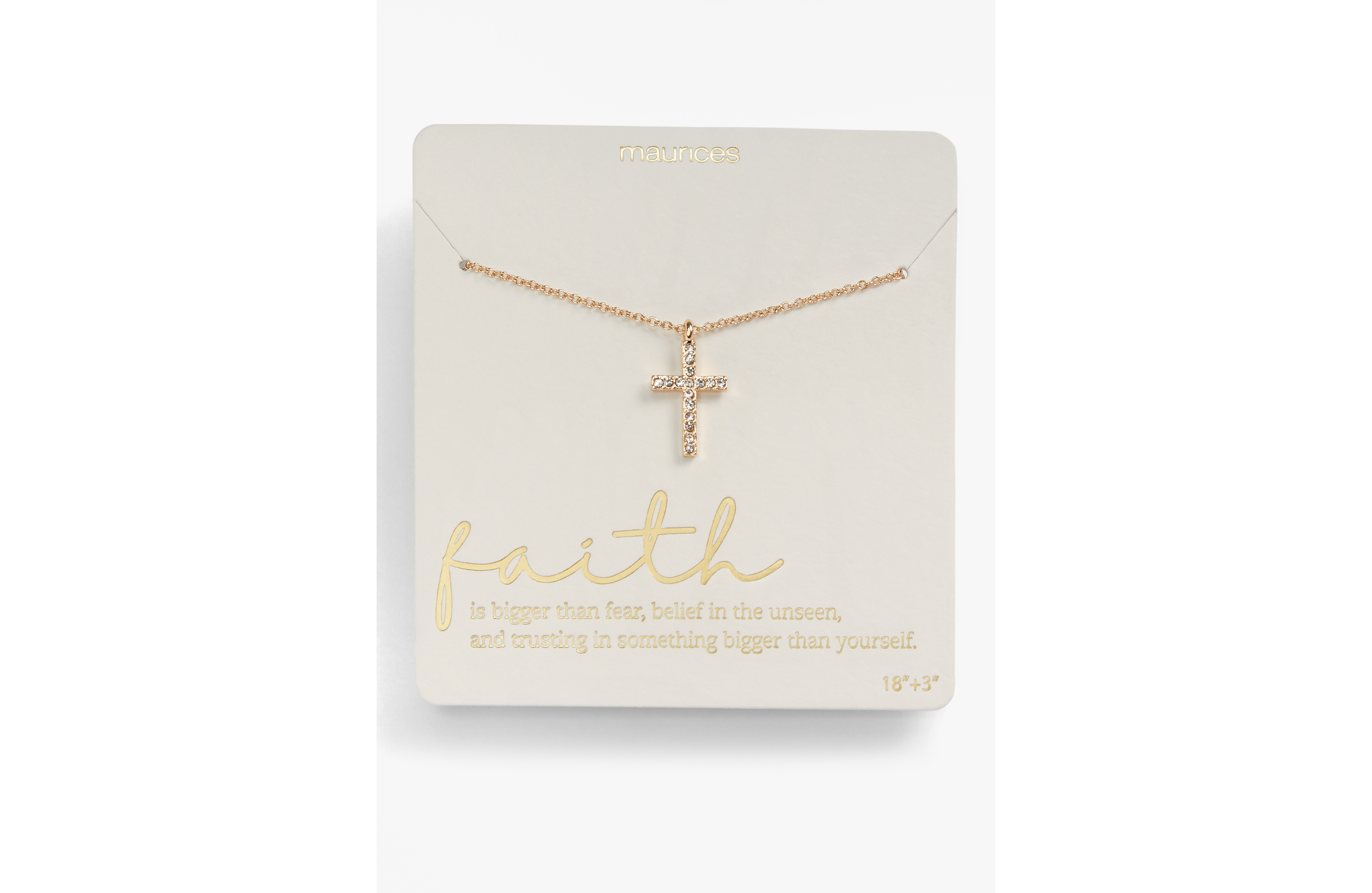 Rhinestone Cross Pendant Necklace