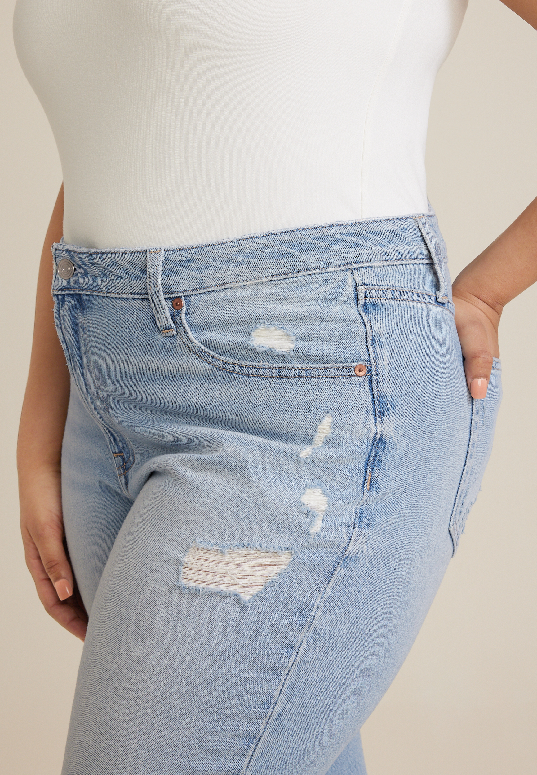 Plus Size Goldie Blues&trade; Light Curvy High Rise Cheeky Slim Boot Jean, C2806, large