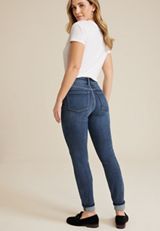 Everflex&trade; High Rise Button Fly Super Skinny Ankle Jean, C258, small