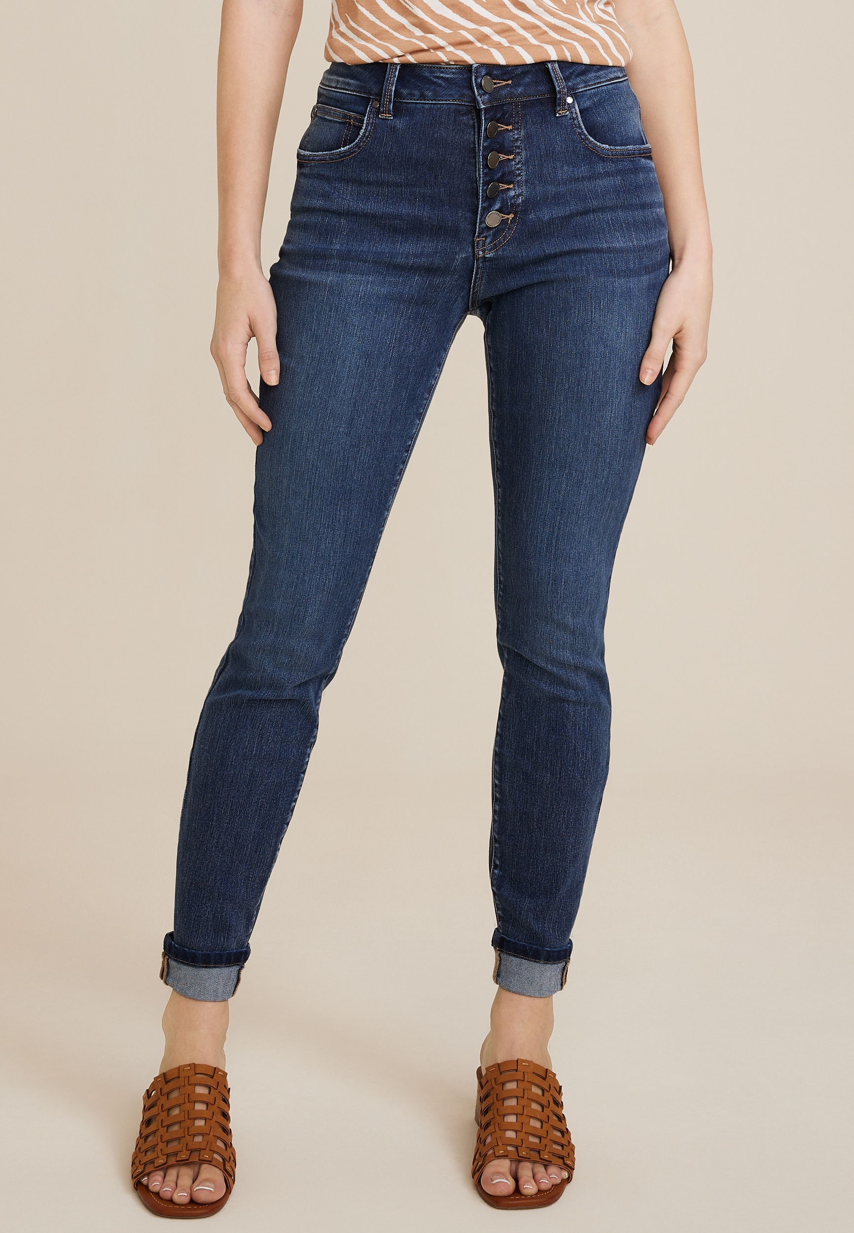m jeans by maurices™ Vintage Mid Rise Jegging