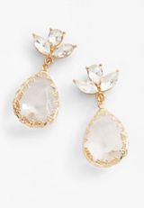 Crystal Teardrop Statement Earrings, C605, small