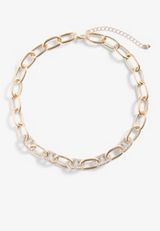 Gold Chunky Link Necklace, C605, small
