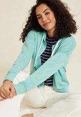 Washed Full Zip Hoodie, C4476, small