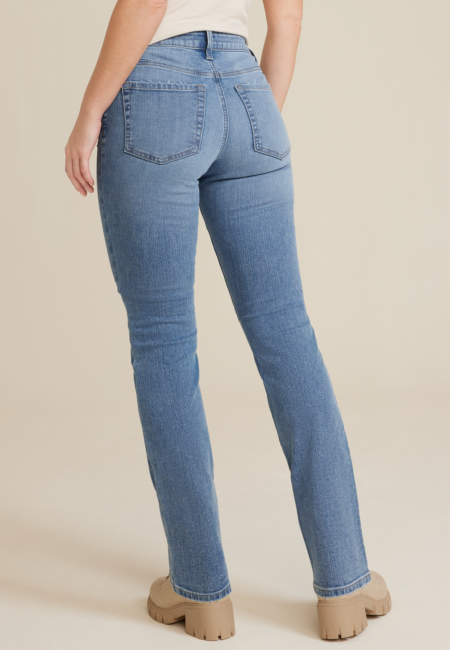 m jeans by maurices&trade; Classic Mid Rise Straight Jean, C3337, large