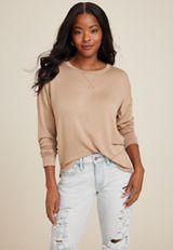 24/7 Clara Long Sleeve Tee, C155, small