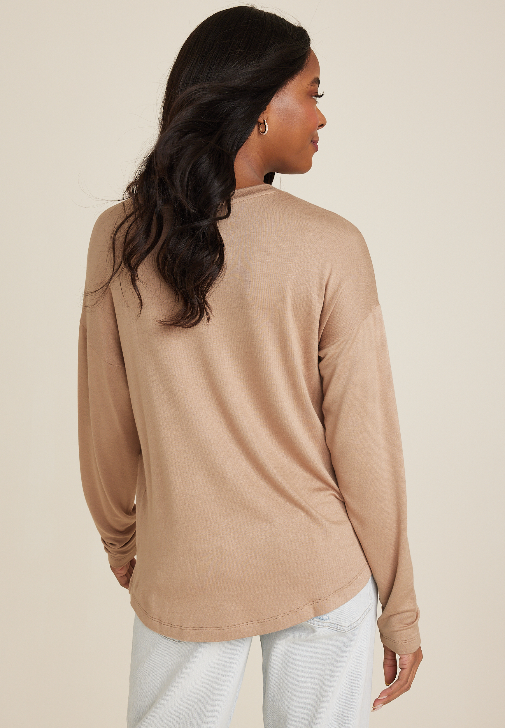 24/7 Clara Long Sleeve Tee, C155, large