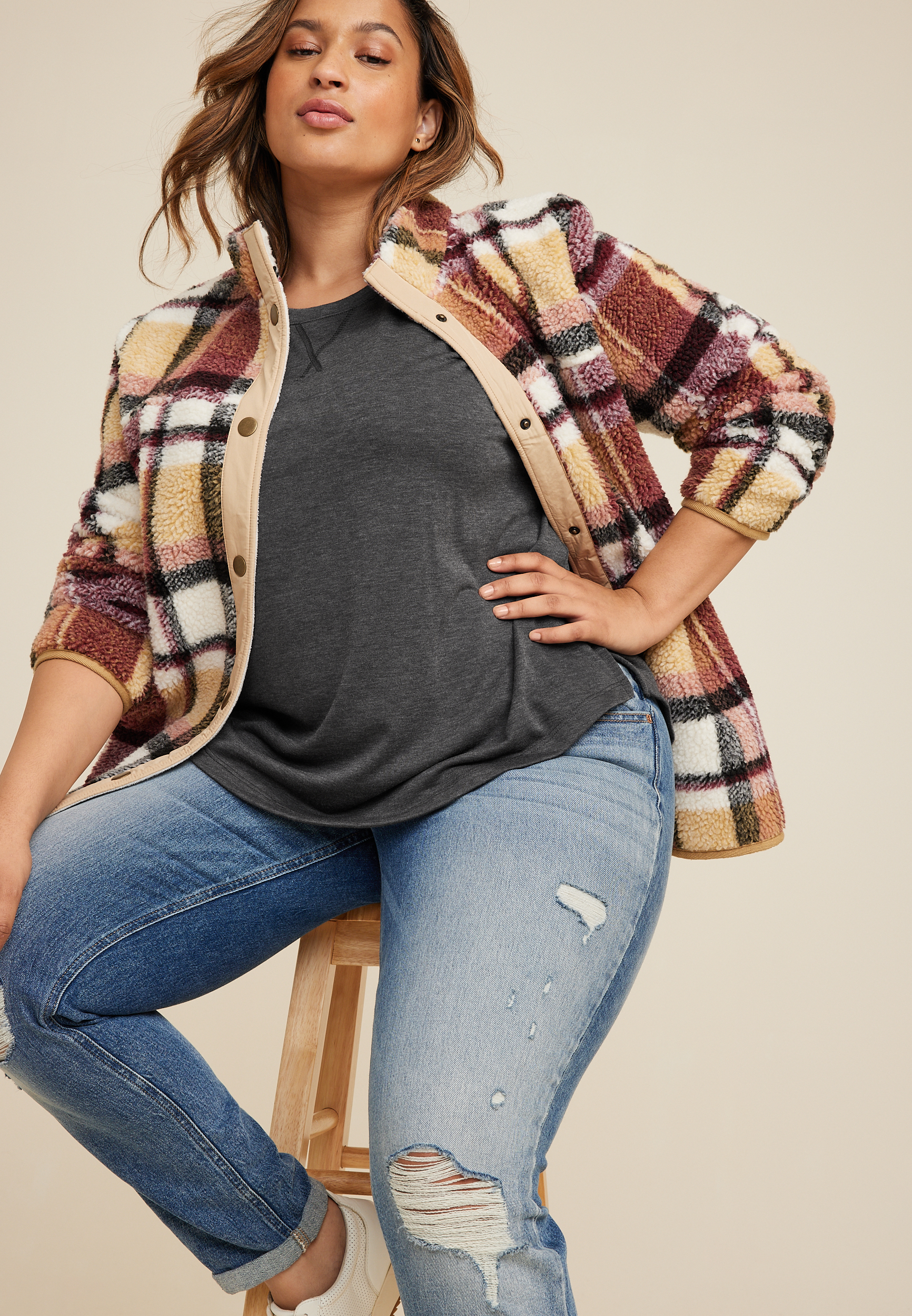 Plus 24/7 Clara Long Sleeve Tee