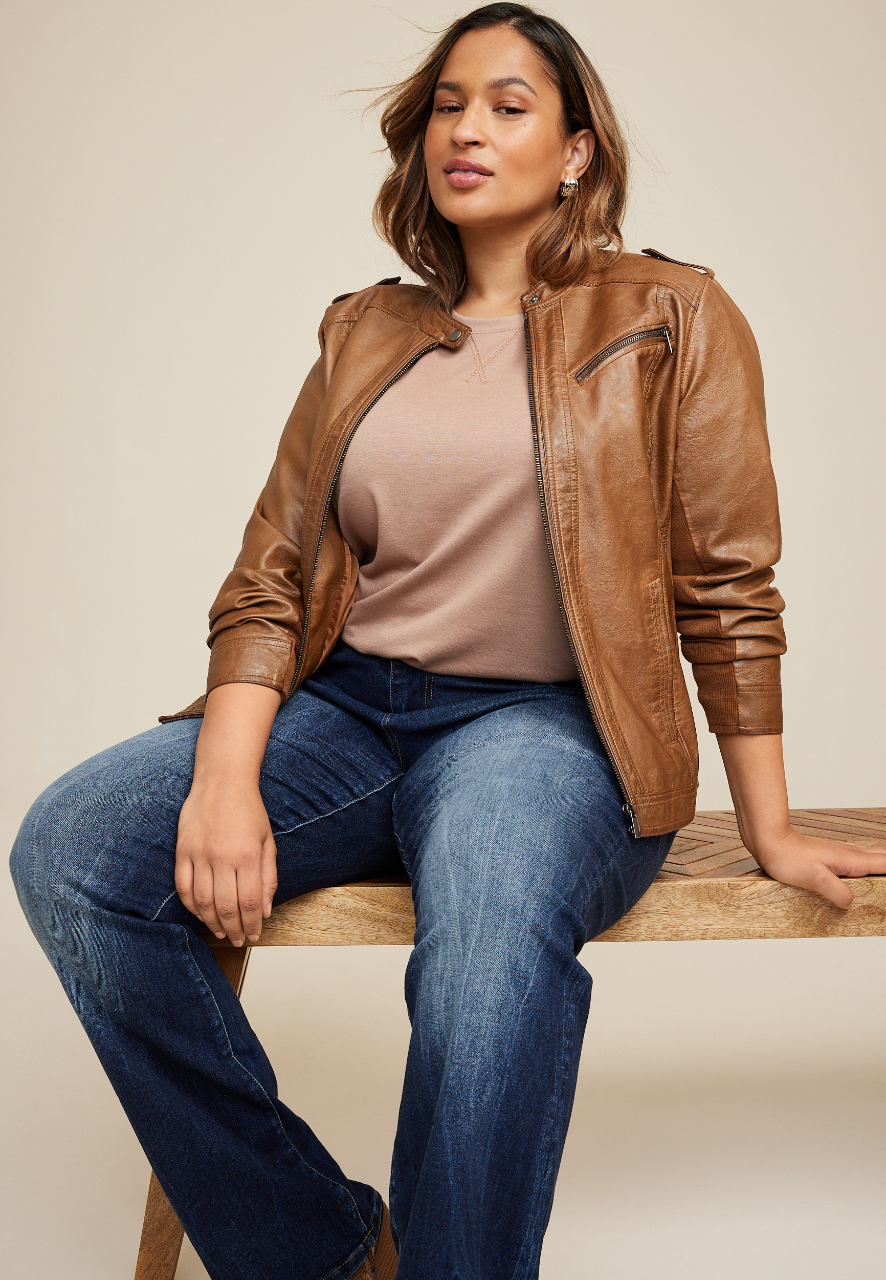 Plus Size 24/7 Clara Long Sleeve Tee, C5214, large