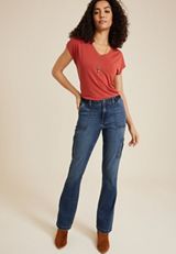 m jeans by maurices&trade; Cool Comfort High Rise Cargo Slim Boot Jean, C258, small