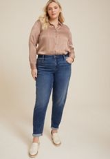 Plus Size m jeans by maurices&trade; Classic 90s High Rise Taper Ankle Jean, C258, small