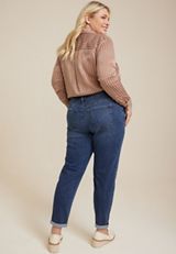 Plus Size m jeans by maurices&trade; Classic 90s High Rise Taper Ankle Jean, C258, small