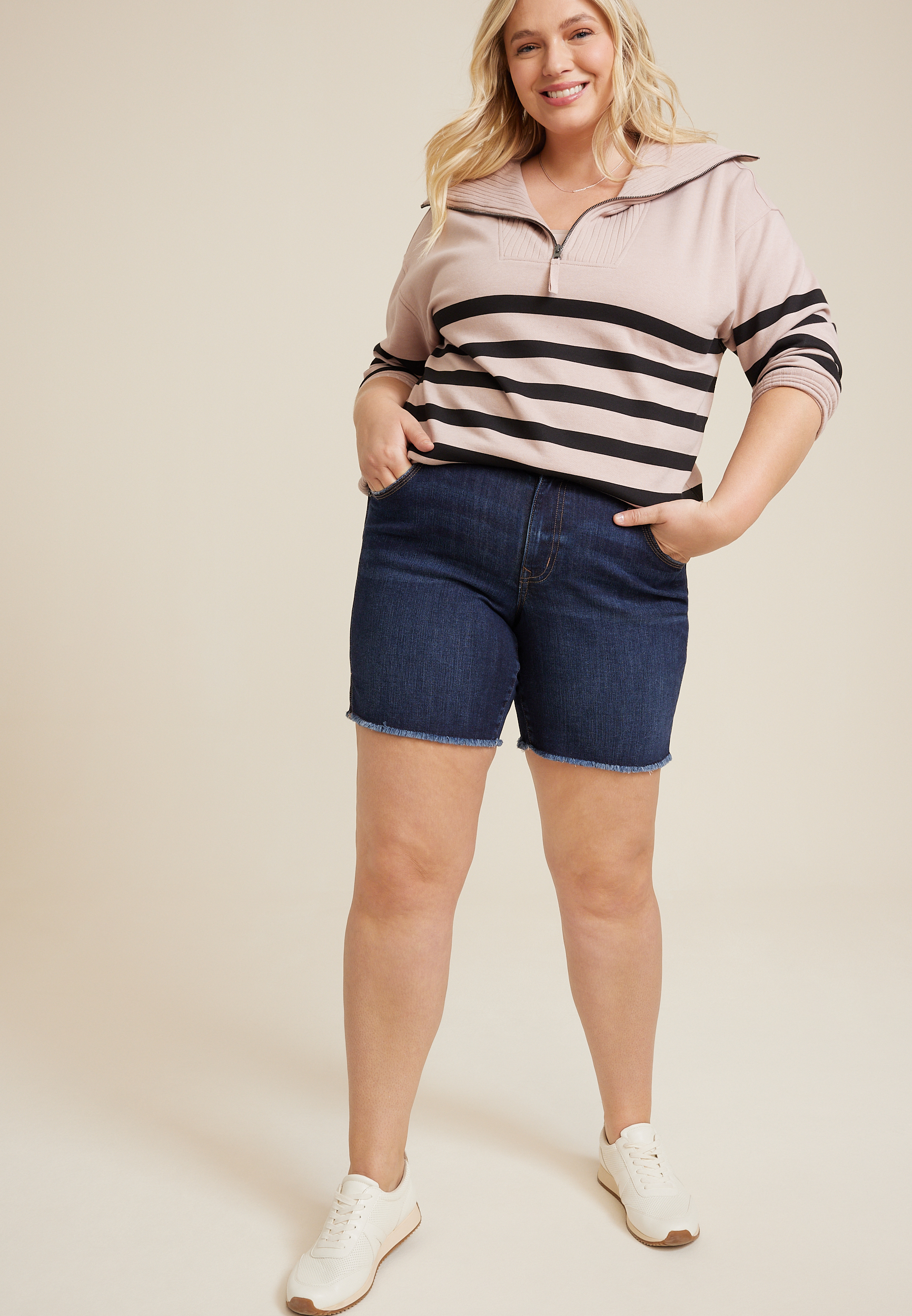 Cute Plus Size Shorts For Women: Jean, Pull On & More