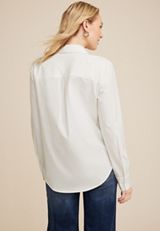 Winona Stretch Button Down Blouse, C4673, small