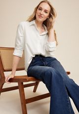 Winona Stretch Button Down Blouse, C4673, small
