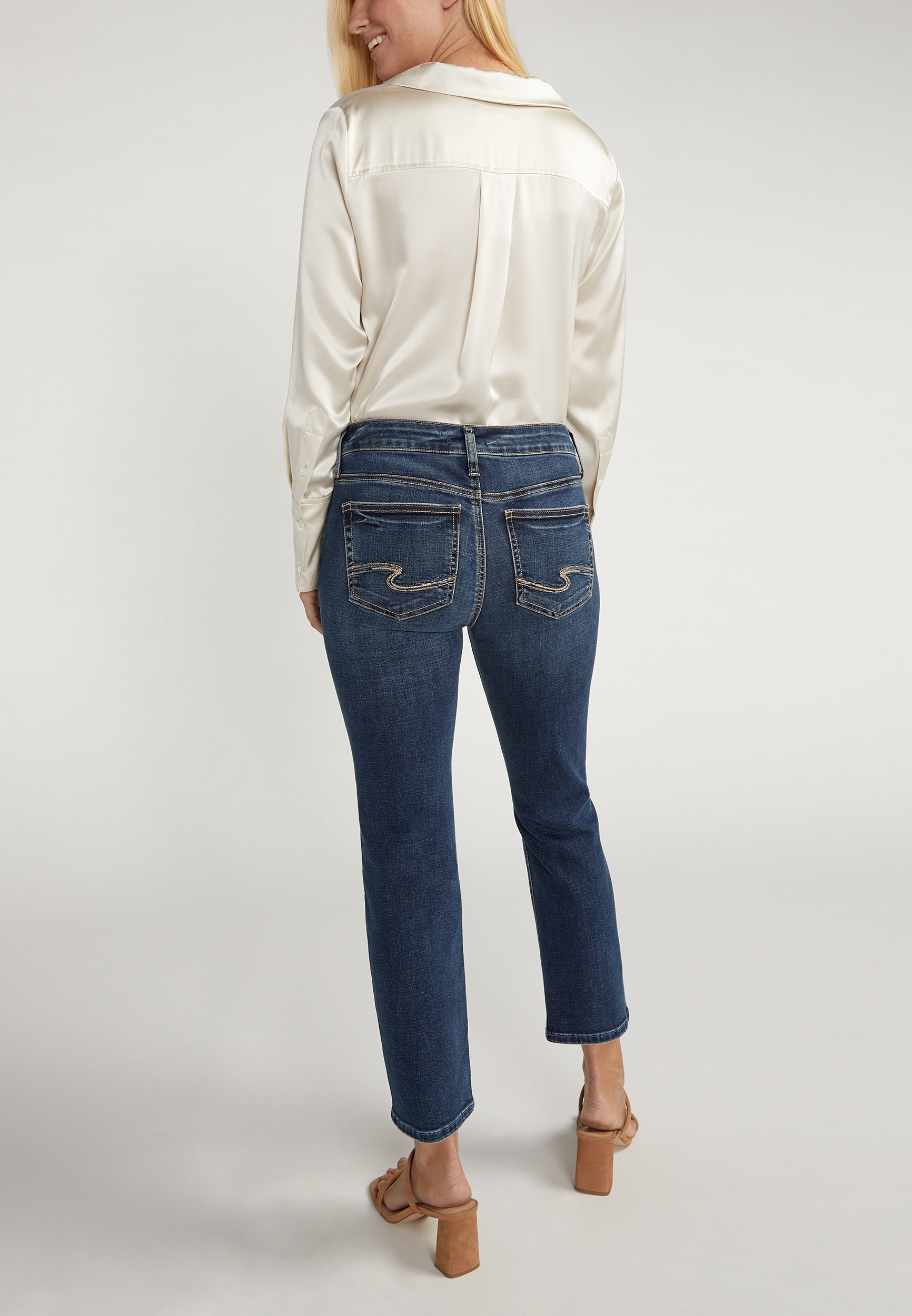 Silver Jeans Co.&reg; Suki Curvy Mid Rise Luxe Stretch Straight Jean, C258, large