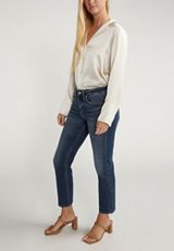 Silver Jeans Co.&reg; Suki Curvy Mid Rise Luxe Stretch Straight Jean, C258, small