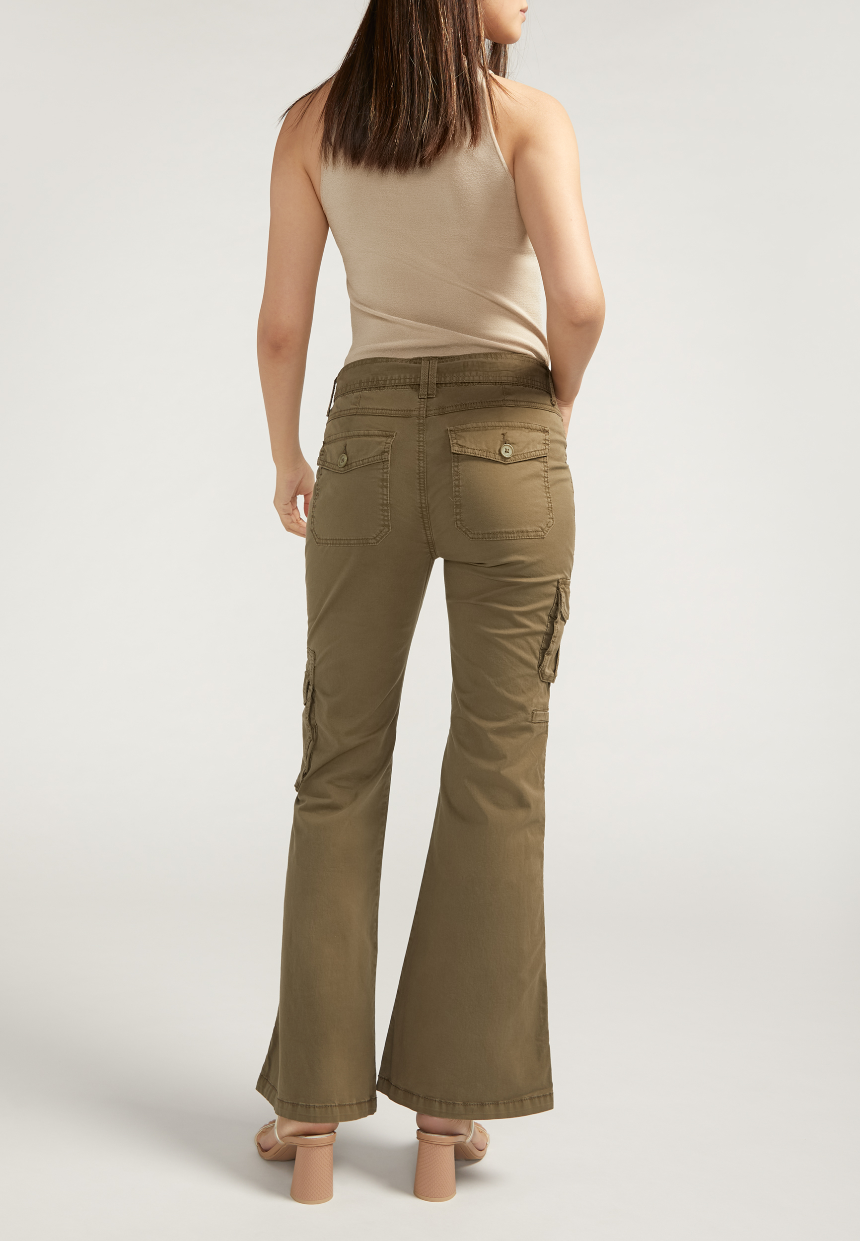 Silver Jeans Co.&reg; Cargo Mid Rise Flare Pant, C1612, large