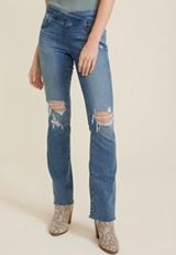 m jeans by maurices&trade; Cool Comfort Crossover High Rise Ripped Slim Boot Jean, C3337, small