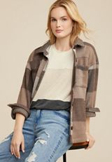 24/7 Clara Striped Long Sleeve Tee, C4813, small