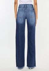 KanCan&trade; Dark Drape Ripped High Rise Wide Leg Jean, C258, small