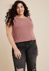 Plus Size 24/7 Fairhaven Sandwash Dolman Tee, C4291, small