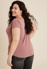 Plus Size 24/7 Fairhaven Sandwash Dolman Tee, C4291, small