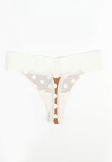 Simply Comfy Polka Dot Thong Panty, C520, small