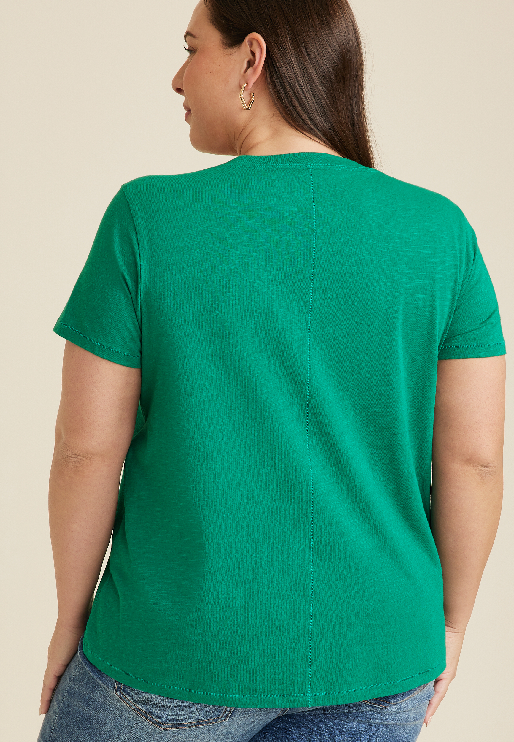 Plus Size 24/7 Dawson V Neck Tee, C8783, large