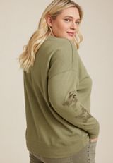 Plus Size Aerosmith Sweatshirt, OLIVE FOG, small