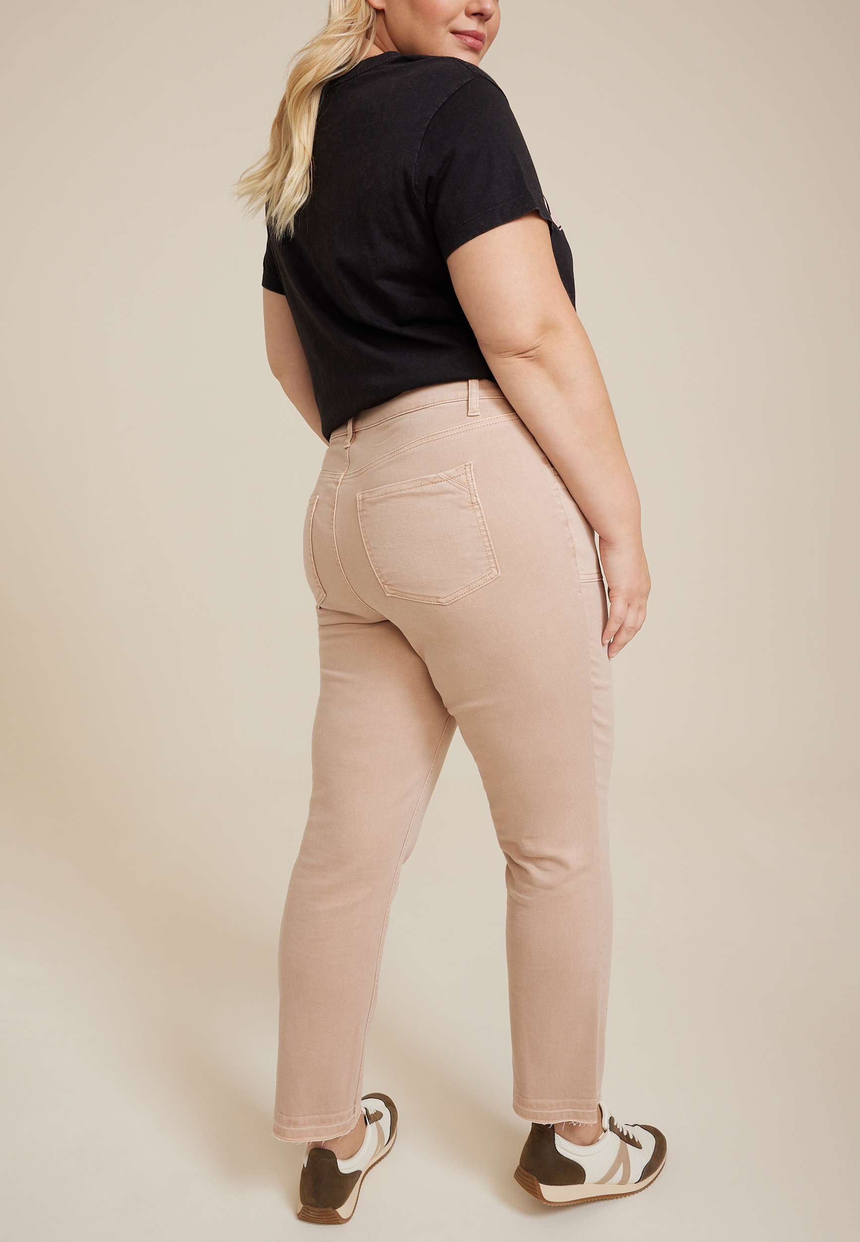 Plus Size m jeans by maurices&trade; Slim Straight Ankle High Rise Jean, C9080, large