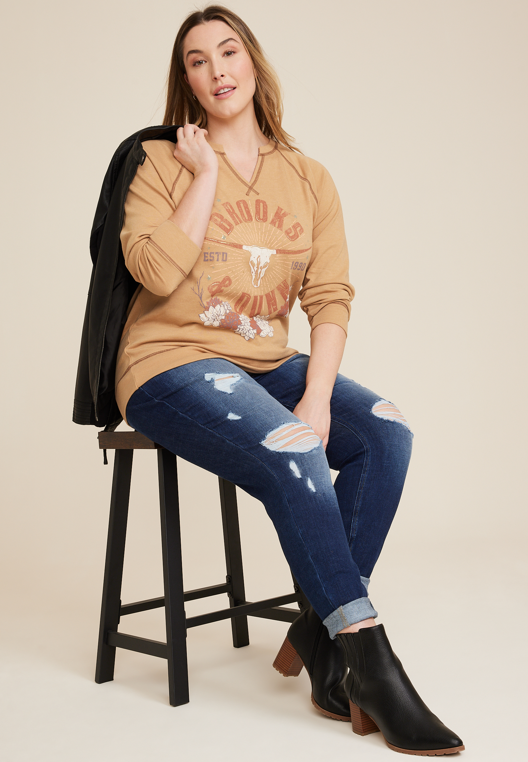 Plus Size Brooks And Dunn Sweatshirt, C2325, large