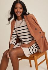 Mariner Striped Mini Dress, C4813, small