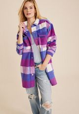 Plaid Paris Shacket, MULTI, small