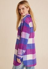 Plaid Paris Shacket, MULTI, small