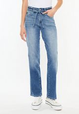 KanCan&trade; Tie Waist Straight Leg Jeans, C3337, small