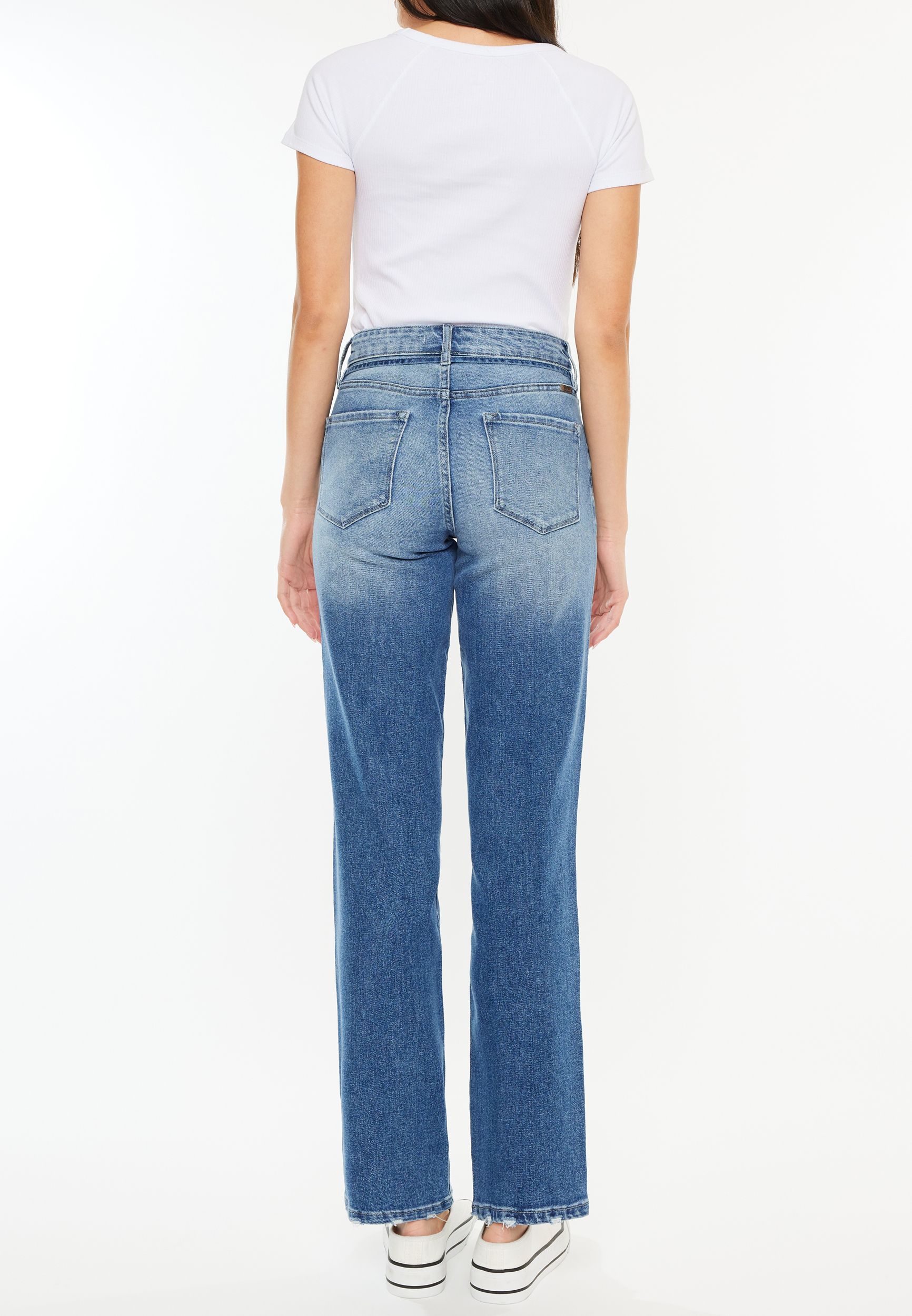 KanCan&trade; Tie Waist Straight Leg Jeans, C3337, large