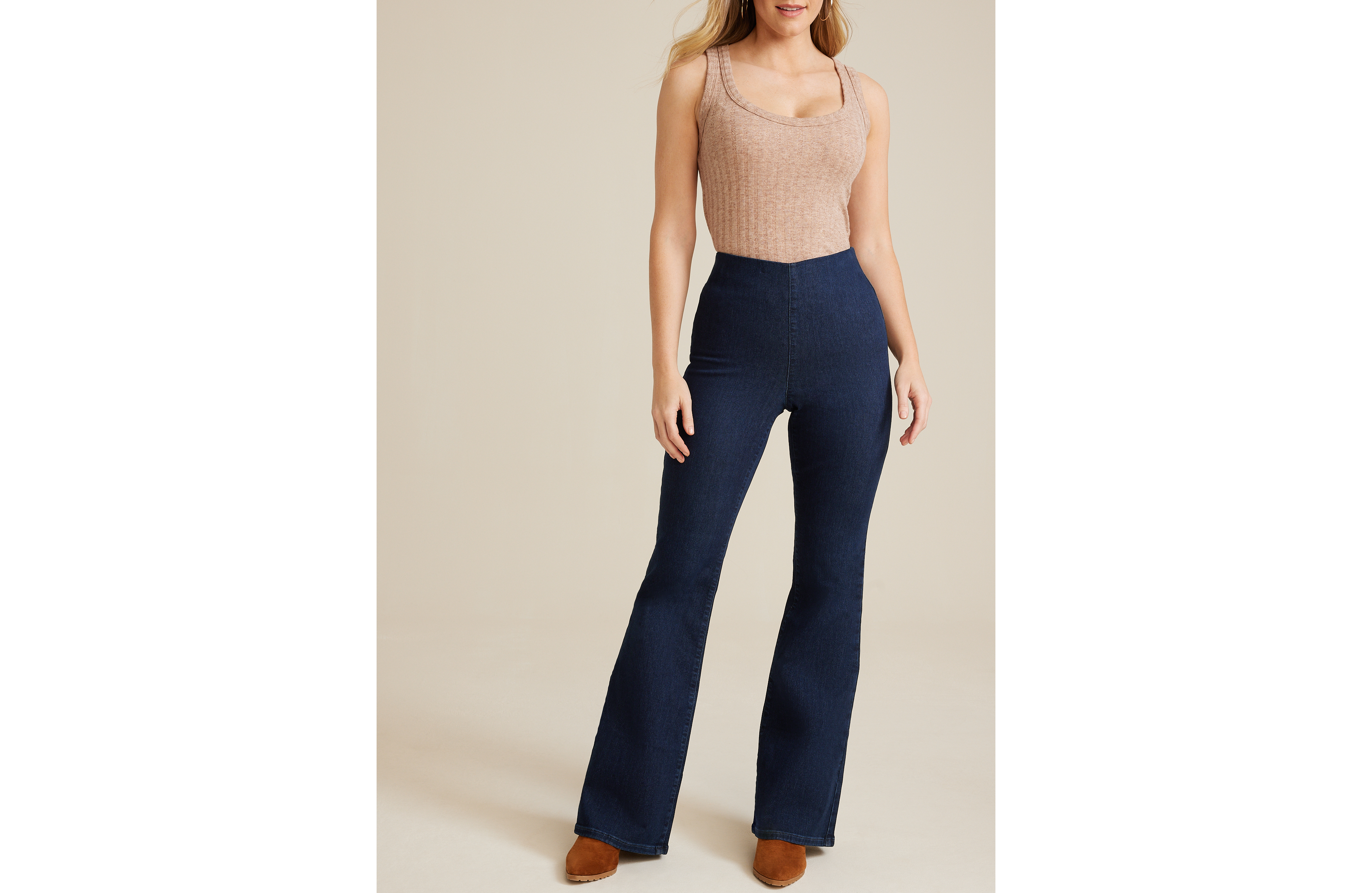 Everflex™ High Rise Pull On Flare Jean