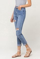 Flying Monkey&trade; High Rise Ripped Mom Jean, C3337, small