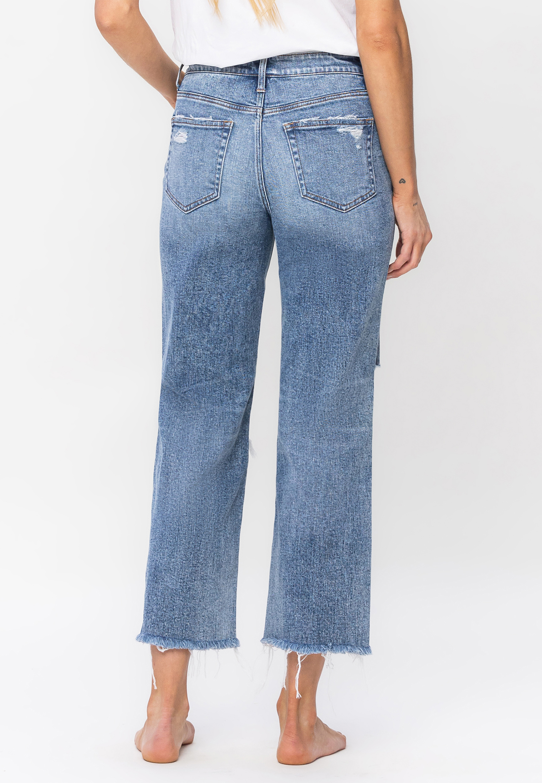 Flying Monkey&trade; High Rise Relaxed Straight Jean, C3337, large