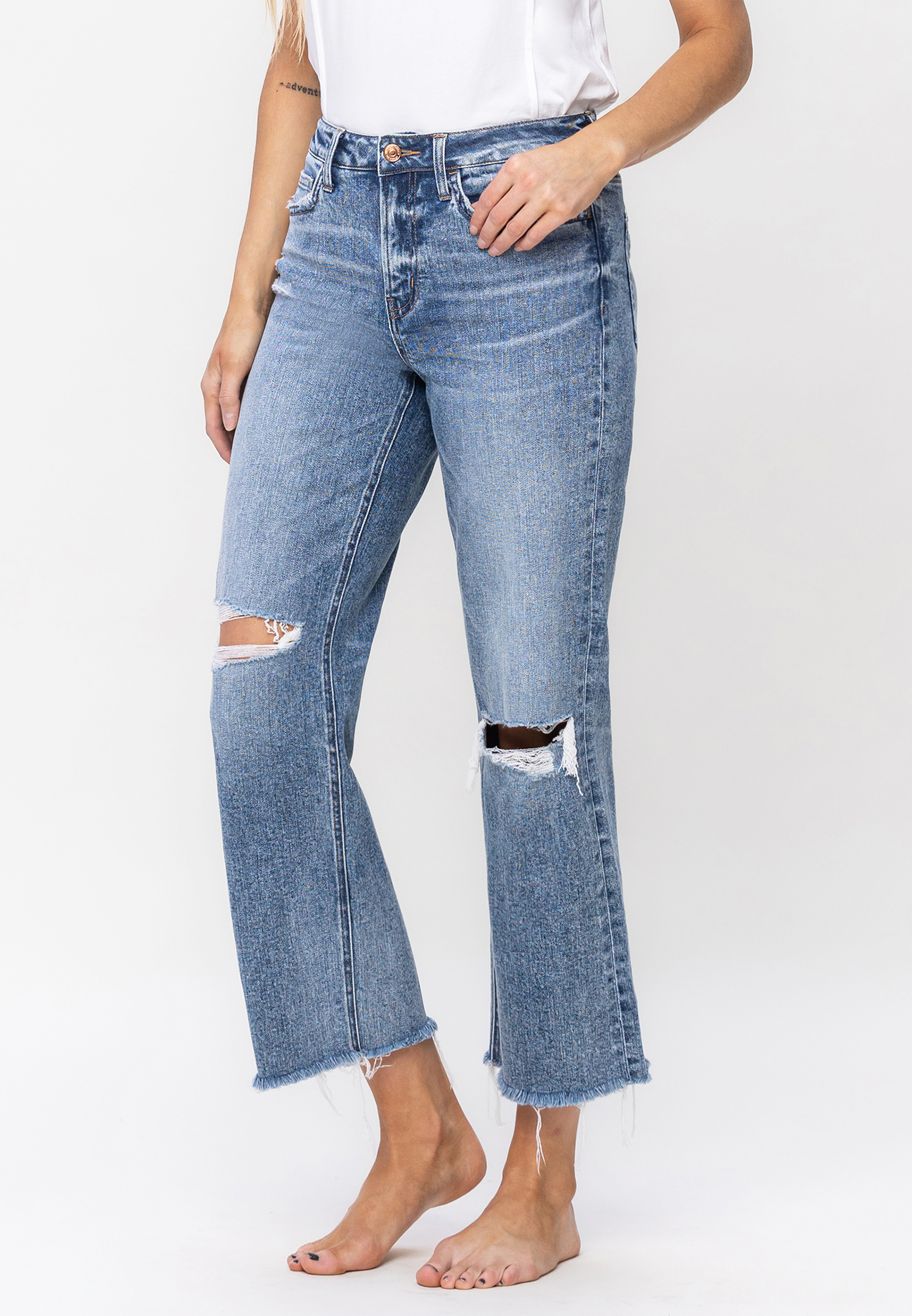 Flying Monkey&trade; High Rise Relaxed Straight Jean, C3337, large