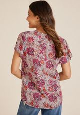 Atwood Flutter Sleeve Blouse, C3263, small