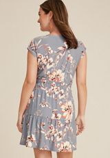 24/7 Ruched Dolman Sleeve Mini Dress, C3317, small